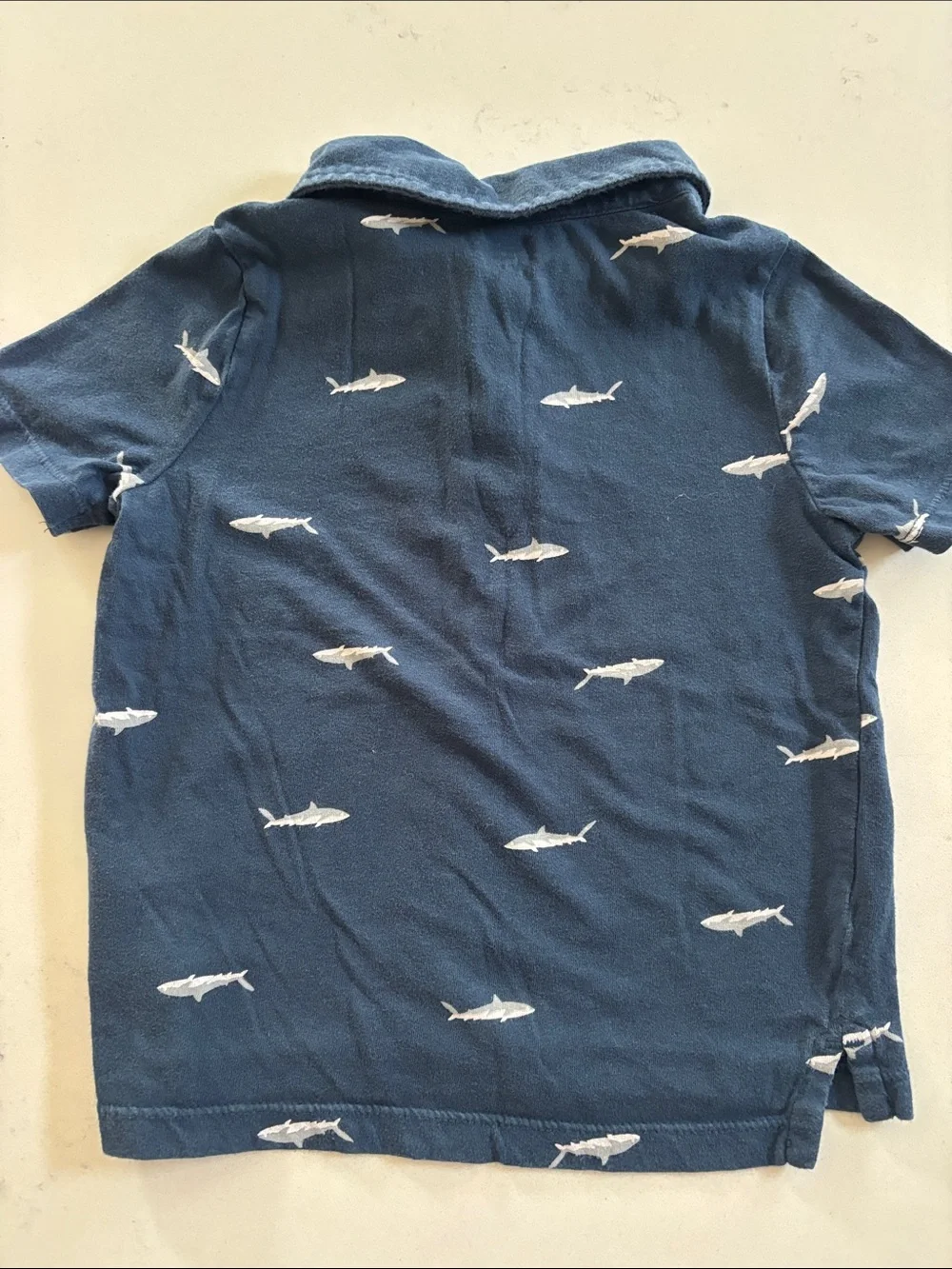 Old Navy Boys 2T Heather Gray Pull-On Leggings and Shark Navy Polo Shirt Outfit